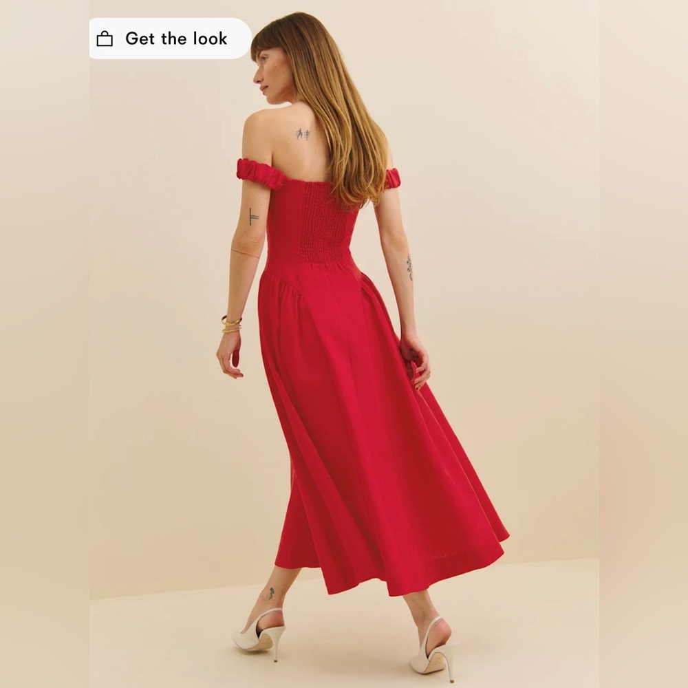 Reformation Petites Monet Linen Dress - Picture 4 of 15